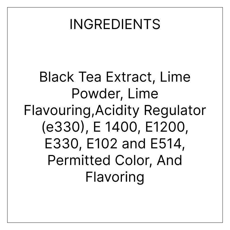 Lime Black Iced Tea
