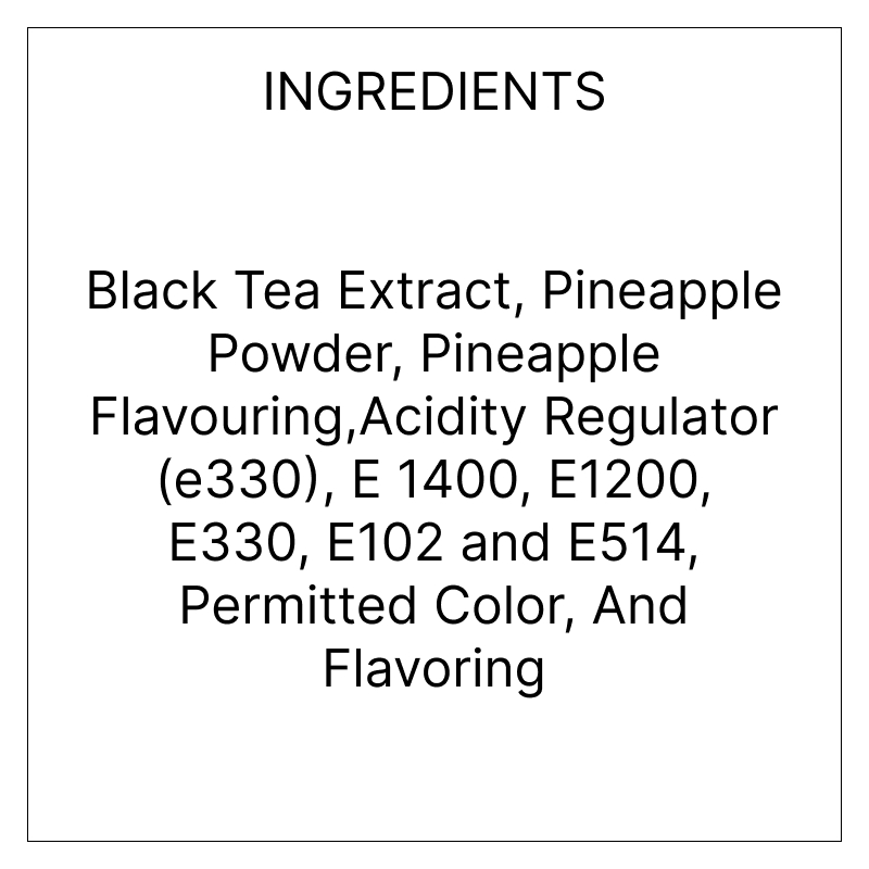 Pineapple Black Iced Tea