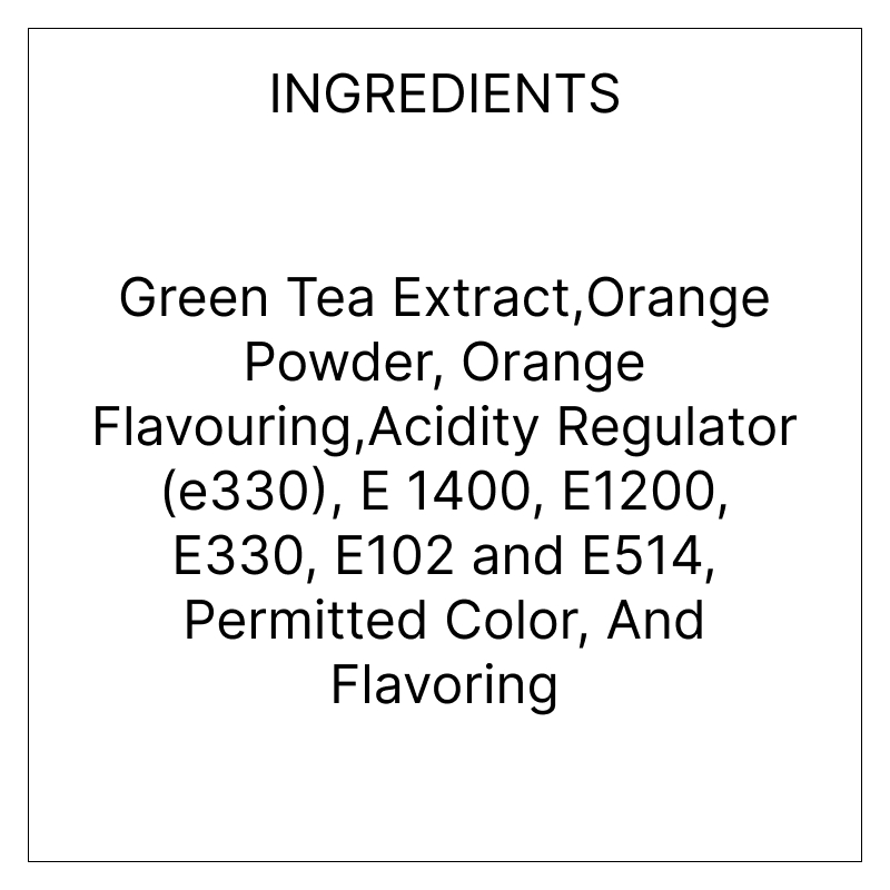 Orange Green Iced Tea