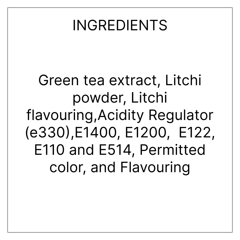 Litchi Green Iced Tea